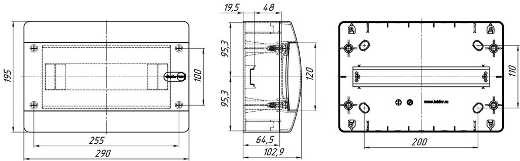 Щит 12 мод. Н/У пласт. IP40 BNZ-40-12-1 tekfor (1ряд, двер. зелен) от компании ООО "ТЕХЦЕНТР" - фото 1