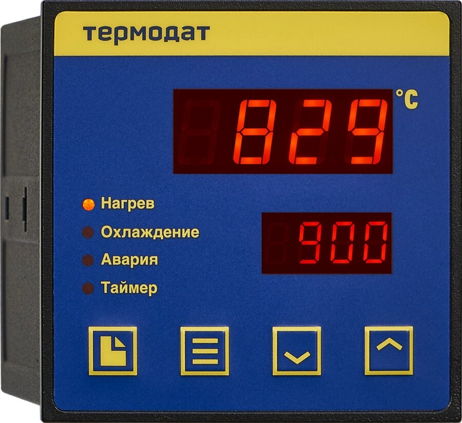 Термодат-10К7-А одноканальный ПИД-регулятор температуры и аварийный сигнализатор от компании ООО "ТЕХЦЕНТР" - фото 1