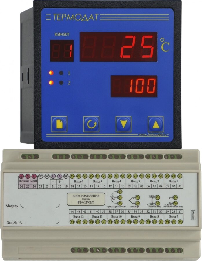 Термодат-22И5 Измеритель температуры со светодиодными индикаторами от компании ООО "ТЕХЦЕНТР" - фото 1