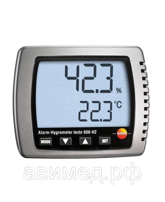 Термогигрометр Testo 608-H2 для непрерывных измерений с функцией сигнализации от компании ООО "ТЕХЦЕНТР" - фото 1