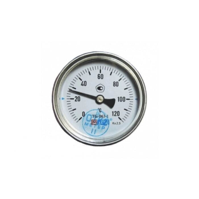 Термометр биметаллический Ду 80 G1/2 L=60мм 0-250*С ОШ от компании ООО "ТЕХЦЕНТР" - фото 1