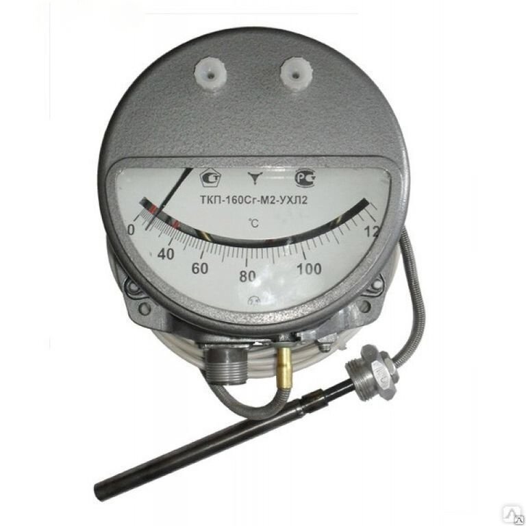 Термометр конденсационный манометрический сигнализирующий ТКП-160СГ-М3-1-НЖ (0 +120С) от компании ООО "ТЕХЦЕНТР" - фото 1