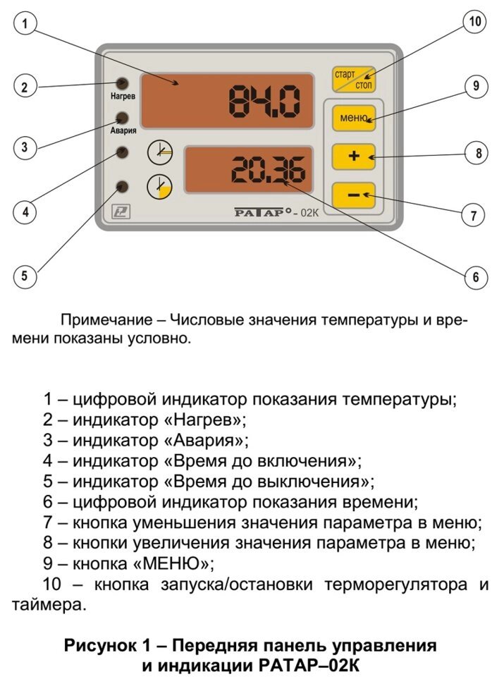 Терморегулятор специализированный Ратар-02К от компании ООО "ТЕХЦЕНТР" - фото 1