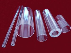 Трубы из прозрачного кварцевого стекла по ОСТ 2142-90 ( t=1250оС)