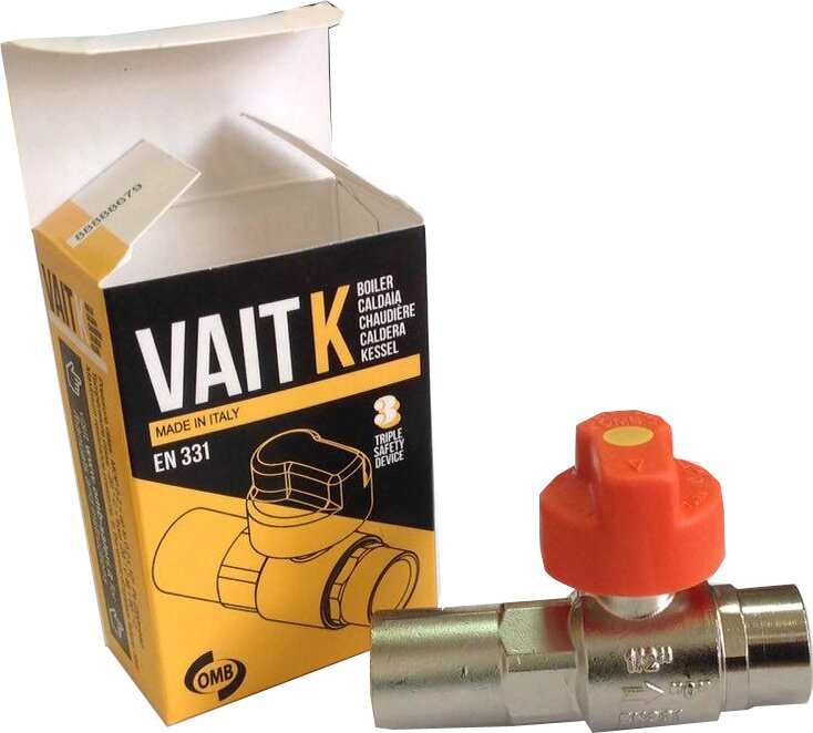 VAIT Предохранительный газовый кран с встроенным термозапорным предохранителем от компании ООО "ТЕХЦЕНТР" - фото 1