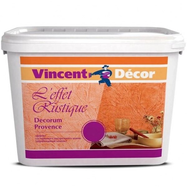 Vincent D-2 Decorum (Декорум) - декоративное покрытие для стен (16 кг) от компании ООО "ТЕХЦЕНТР" - фото 1
