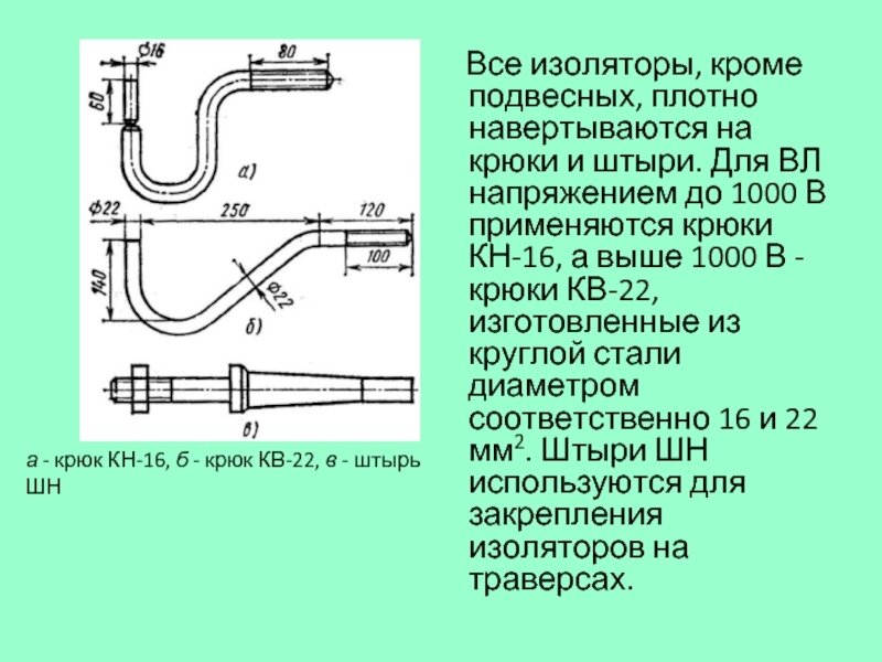 ВЛ 10кВ  КРЮК  для шф-10, шс-10 от компании ООО "ТЕХЦЕНТР" - фото 1