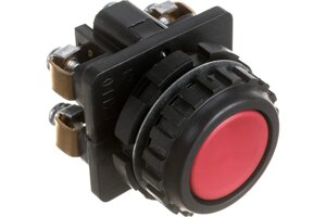 Выключатель кнопочный КЕ-011 У3 исп. 3, красный, 2р, цилиндр, IP40, 10А ,660В