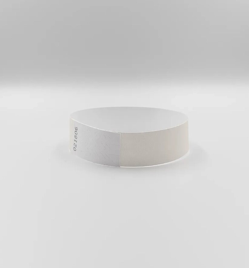 Браслет одноразовый номерной цвет белый IMPERIUM от компании Группа компаний Проторг - фото 1