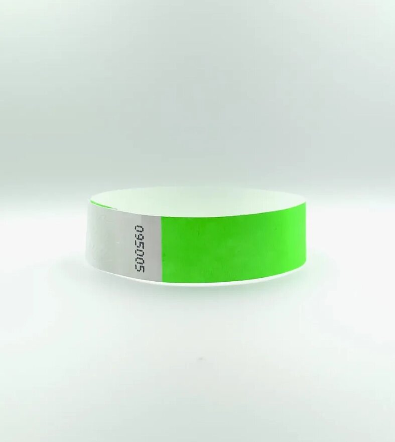 Бумажные браслеты, цвет неон зеленый  IMPERIUM от компании Группа компаний Проторг - фото 1