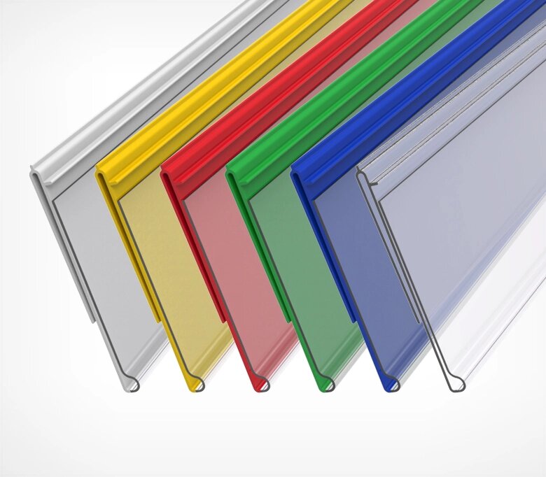 Ценникодержатель полочный IP 985мм, цвет прозрачный от компании Группа компаний Проторг - фото 1