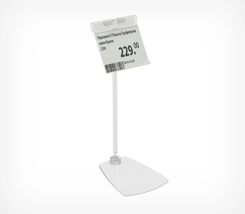 Ценникодержатель шарнирный на прямоугольной подставке с ножкой FOT-ROD-T150 от компании Группа компаний Проторг - фото 1