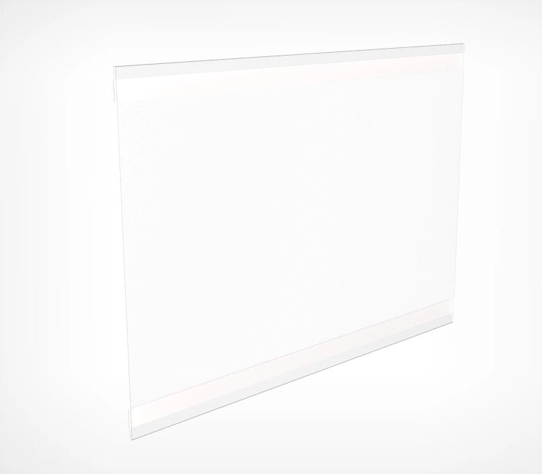 Карман из прозрачного пластика со скотчем горизонтальный PS-T от компании Группа компаний Проторг - фото 1