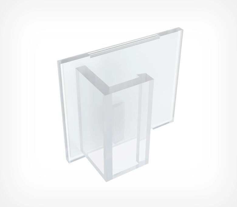 Клипса для крепления пластиковых рамок больших форматов под углом 0° к поверхности WB-CLIP 00 от компании Группа компаний Проторг - фото 1