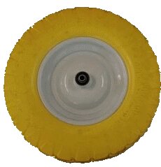 Колесо вспеннный полиуретан с симметричной металлической ступицей 380мм (4.80/4.00-8) литое винко