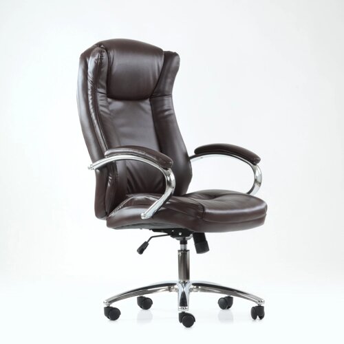 Кресло Barneo K-45 для руководителя коричневый цвет