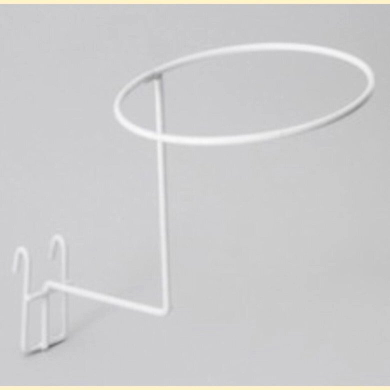 Кронштейн на решетку для головных уборов, цвет белый от компании ООО "Проторг+" - фото 1