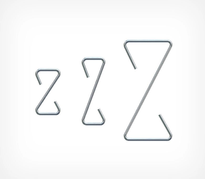 Крючок металлический Z-образный Z-HOOK, 24мм от компании Группа компаний Проторг - фото 1