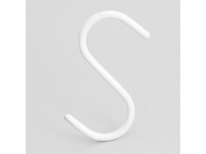 Крючок на решетку "S", цвет белый