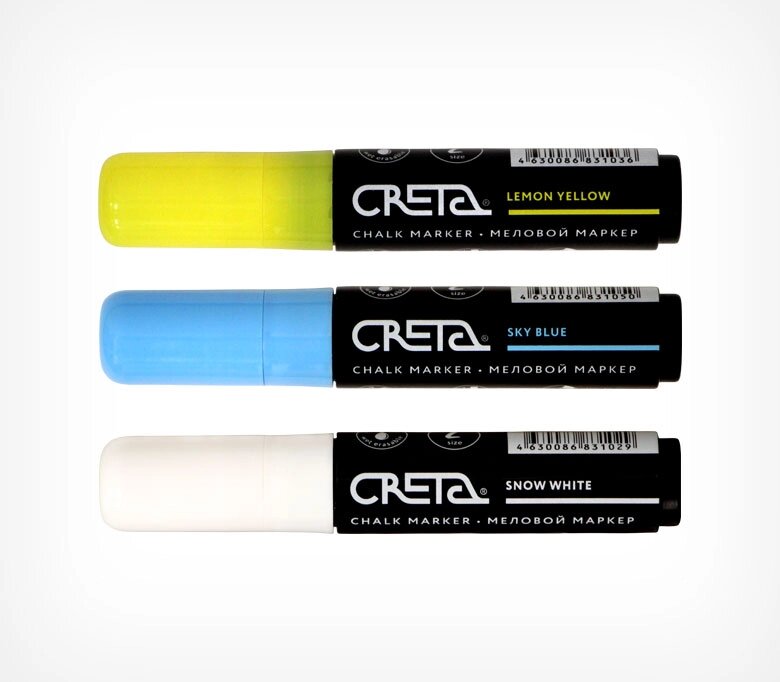 Маркер меловой на водной основе CRETA 10 мм, цвет белый от компании Группа компаний Проторг - фото 1