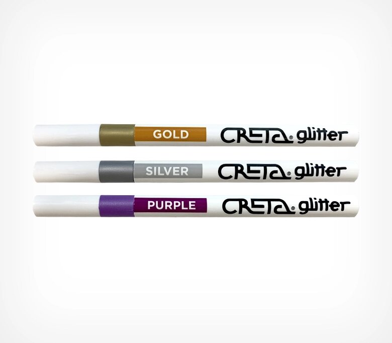 Маркер на водной основе CRETA glitter 2-3, цвет золотой от компании Группа компаний Проторг - фото 1