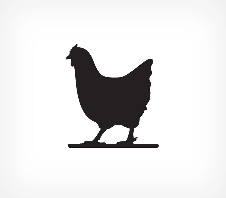 Меловая табличка «Курица» BB CHICKEN от компании Группа компаний Проторг - фото 1