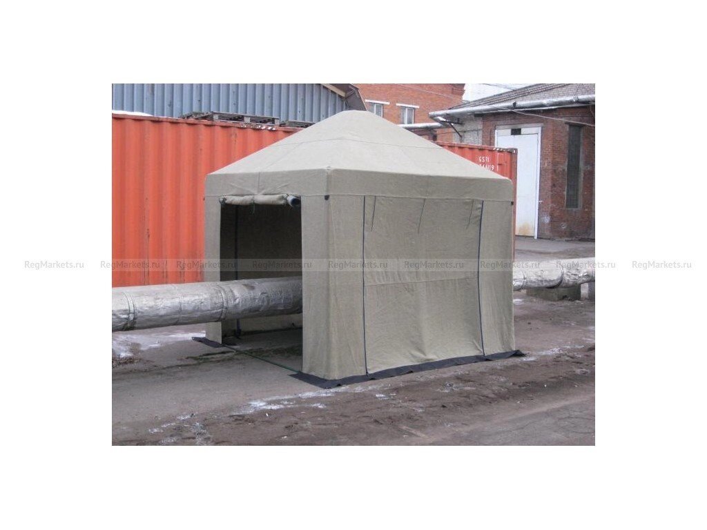 Палатка сварщика 2,5х2,5 м (брезент) от компании Группа компаний Проторг - фото 1