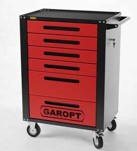 Тележка инструментальная Garopt 6 ящиков GAROPT Серия "High"красная, синяя, зеленая, серая, желтая