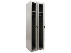 Металлический шкаф для одежды ПРАКТИК ML 21-60 (ML-11-30 + ML-01-30)