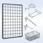 Торговые решетки (сетки) и аксессуары