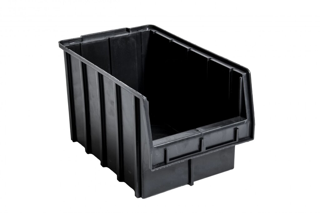 Пластиковый складской ящик 700 черный - Группа компаний Проторг