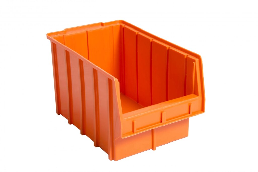Пластиковый складской ящик 700 Оранжевый от компании Группа компаний Проторг - фото 1