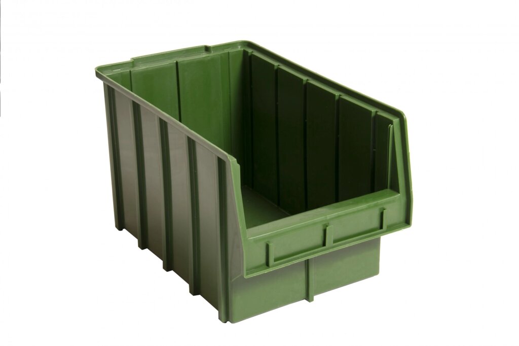 Пластиковый складской ящик 700 Зеленый от компании Группа компаний Проторг - фото 1