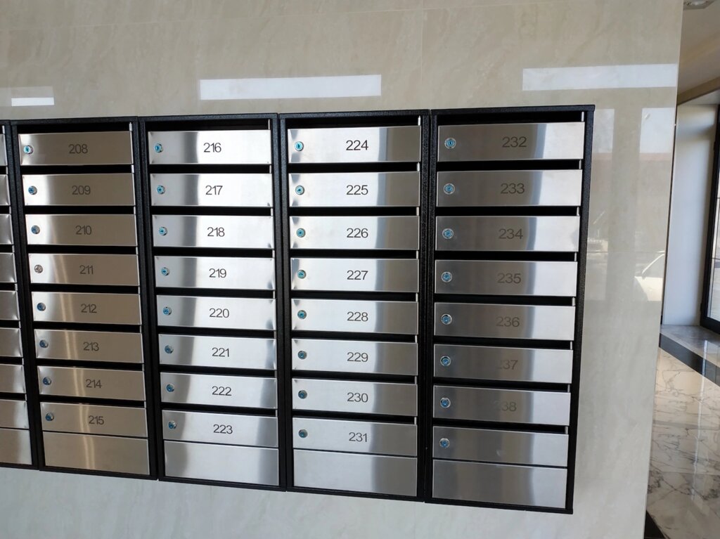 Почтовые ящики для многоквартирных домов  из нержавеющей стали от компании Группа компаний Проторг - фото 1