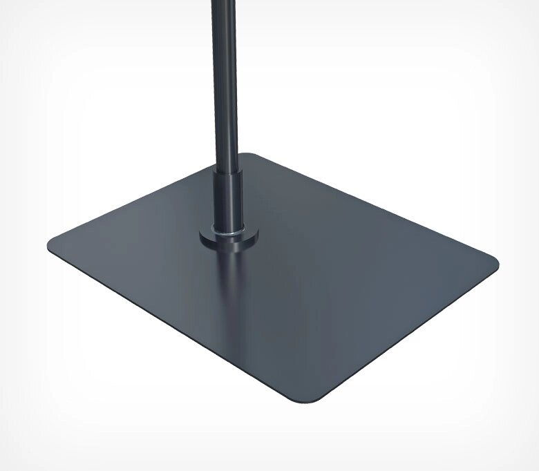 Прямоугольная металлическая подставка BASE-ML, цвет черный от компании Группа компаний Проторг - фото 1