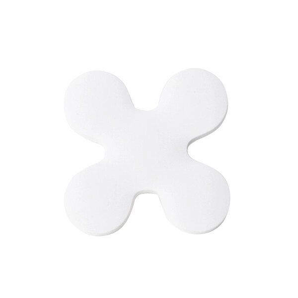 Ручка-кнопка H99, белый цветок пластик от компании Группа компаний Проторг - фото 1