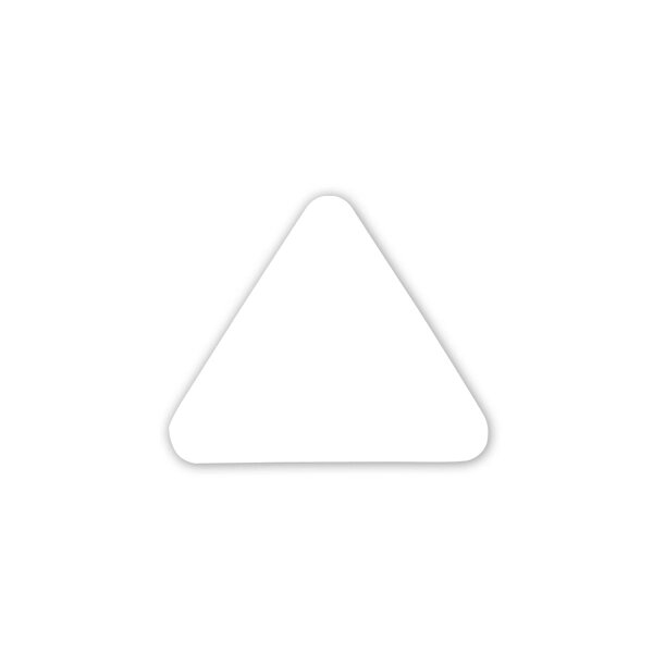 Ручка-кнопка H99, белый треугольник пластик от компании Группа компаний Проторг - фото 1