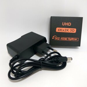 HDMI Splitter / Делитель / Разветвитель / Сплиттер 1*2 HDMI с дополнительным питанием