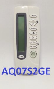 Пульт для кондиционера Samsung AQ07S2GE