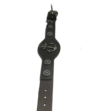 Кожаный браслет мужской с Якорем от компании R.R.R. Бижутерия и украшения оптом - фото 1