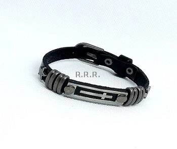 Кожаный браслет оптом с крестом от компании R.R.R. Бижутерия и украшения оптом - фото 1