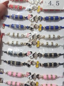Цветные браслеты фенечки с Микки Маусам