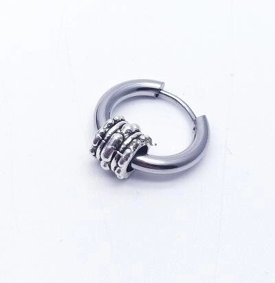Пирсинг кольцо с декорам от компании R.R.R. Бижутерия и украшения оптом - фото 1
