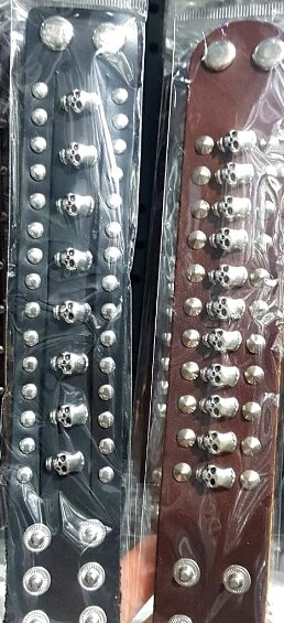 Широкие браслеты кожаные для мужчин от компании R.R.R. Бижутерия и украшения оптом - фото 1