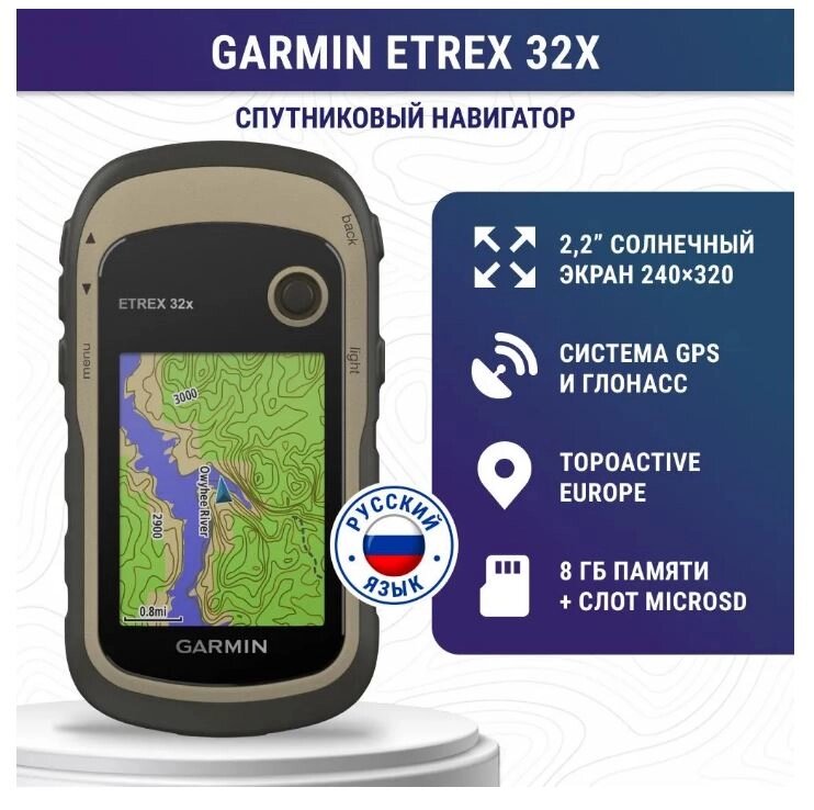 Навигатор eTrex 32x GPS/ГЛОНАСС для измерения площади от компании ООО ГРУППА КОМПАНИЙ УСПЕХ - фото 1