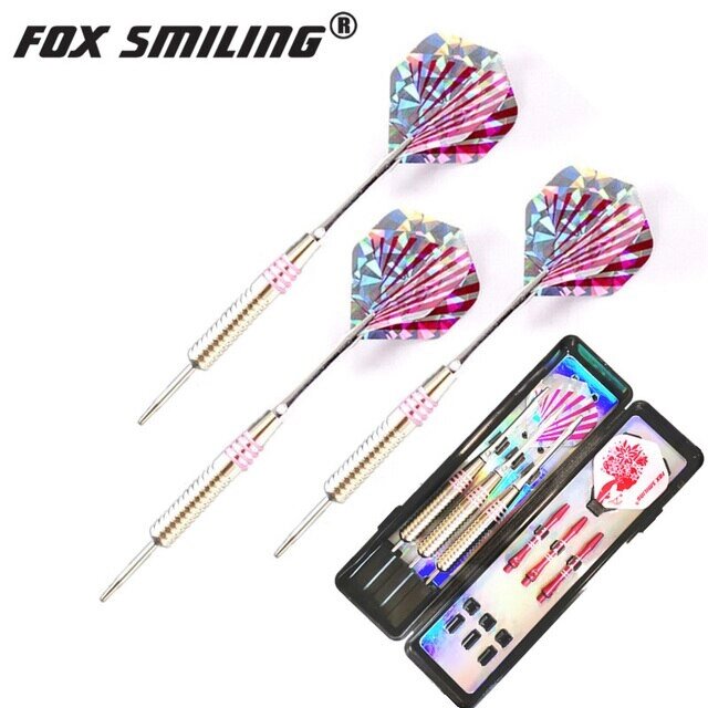 Дротики для дартс 24 г Fox Smiling Chrome Red в футляре (951919383 ...