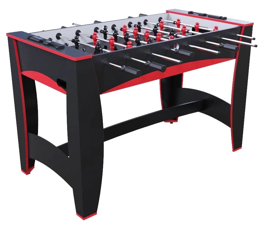 Игровой стол - футбол "Hit" (122x63.5x78.7 см, черно-красный) от компании OOO "Диэнc Бета" - фото 1