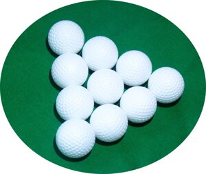Мяч для гольфа 2-х слойный белый