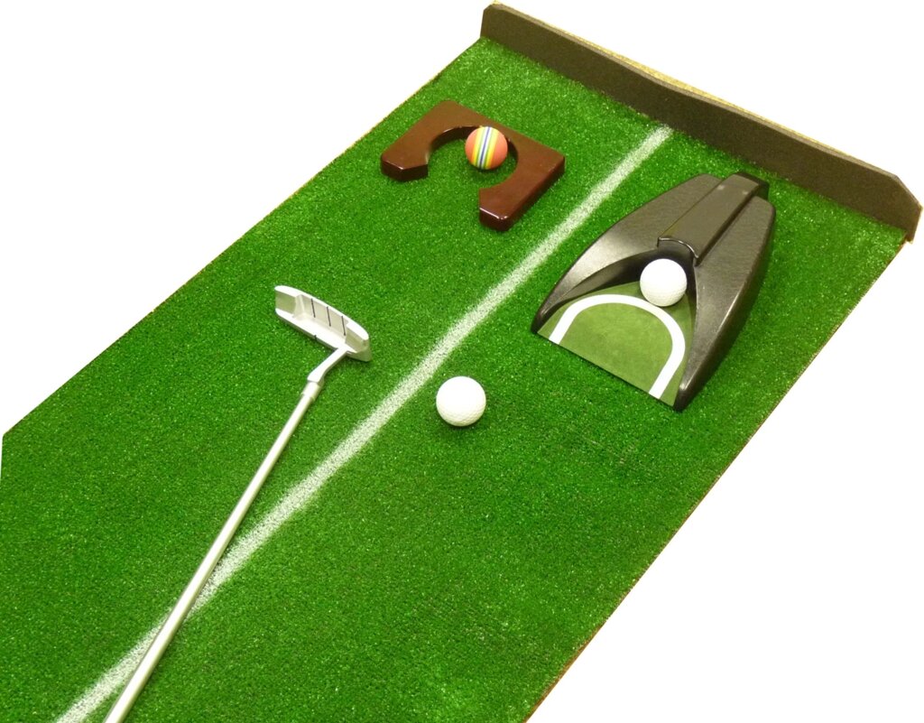 Набор для гольфа "Тренер"  с дорожкой 3 м и 2 лунками от компании OOO "Диэнc Бета" - фото 1