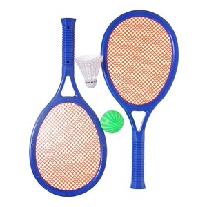 Теннис пляжный в наборе: 2 ракетки 36*18 см, волан, мяч